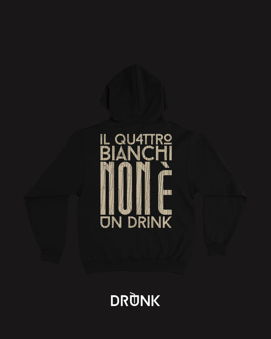 Hoodie IL 4 BIANCHI NON È UN DRINK Beige
